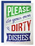 Mukitchen Retro Do Your Dishes Cotton Flour Sack Towel 2-SET. Fixed Price $10.95.