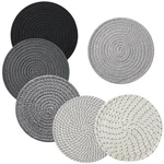 Coga 8" Trivets For Dishes, Pots And Pans, 6 Pack Heat Resistant Hot Mix-grey. Fixed Price $26.09.