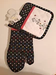 Emerson Street Oven Mitt & Potholder Set "mature And Fabulous". Fixed Price $10.99.
