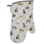 Cooksmart Curious Cats Single Gauntlet Oven Glove - New. Fixed Price $8.56.