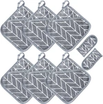 Heat Resistant Hot PADS-6 Kitchen Set With 2 Pan Hand. Fixed Price $14.95.
