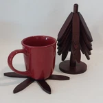 Wooden Trivets Tree For Hot Dishes Set Of 6 Coaster Pots And Pans. Fixed Price $22.00.