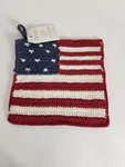Sur Table Usa Flag Crochet Pot Holder Fourth Of July Red White Blue Patriotic. Fixed Price $29.99.