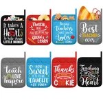 8 Pcs Teacher Appreciation Pot Holders Funny Oven Mitts Heat Resistant. Fixed Price $26.76.