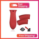 Hzmm 3 Pack Silicone Hot Handle Holder, Assist Pan Sleeve Pot Holders Cas. Fixed Price $8.58.