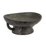 Creative Co-op Stoneware Footed Pedestal Bowl 9.5" Round X 4" Tall, Black. Fixed Price $64.23.