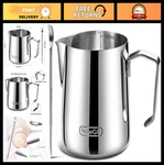 12OZ Stainless Steel Milk Frothing Pitcher - Espresso Steaming Jug For Latte Art. Fixed Price $44.99.