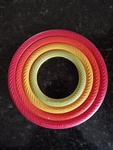 Fiesta Multicolor Silicone Rachael Ray 4 Ring Trivets Pot Set. Fixed Price $9.66.