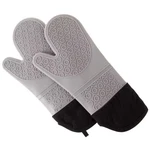 Lavish Home Silicone Oven Mitts Heat Resistant Extra Long Quilted Gray 2 Pack. Fixed Price $21.35.