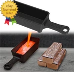 100 Oz Troy Ounce Cast Iron Loaf Bar Ingot Mold Crucible With Handle For Melting. Fixed Price $38.39.