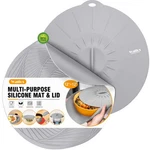 Silicone Microwave Mat & Lid Heat Resistant Multi Purpose Trivet And. Fixed Price $24.61.
