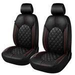 Caromop Luxury Pu Leather Seat Covers Anti-stain Front Set Black/red Line. Fixed Price $48.99.
