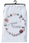 Kay Dee Designs "give Thanks" Floral R4123 Flour Sack Towel Large 26"X26 Cotton. Fixed Price $7.92.