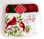 New W/tags Kay Dee Cardinals & Holly Holiday Christmas Pot Holder Oven Mitt. Fixed Price $6.95.