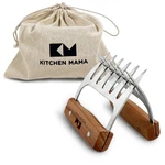 Kitchen Mama Meat Claws: Stainless Steel Shredder With Wooden Handle Fo.... Fixed Price $41.19.