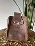 Hide & Drink Leather Double Deck Playing Card Holder Euc Holster Brown Handmade. Fixed Price $39.00.