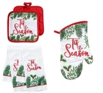 Decorative Christmas Kitchen Pot Holder & Towel Set - Tis The Season. Fixed Price $12.99.