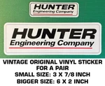 Hunter Engineering Company - Vintage Original Vinyl Decal Sticker Automotive. Fixed Price $9.45.