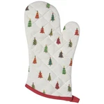 Now Designs Merry & Bright Oven Mitt Cotton/linen Outer, Polyester Inner 7"X13"H. Fixed Price $8.25.