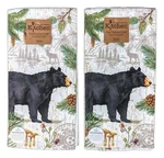 Set Of 2 Pinecone Trails Black Bear Terry Kitchen Towels By Kay Dee Designs. Fixed Price $16.97.
