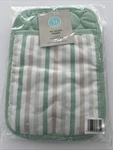 Nip Martha Stewart Pot Holders Hot Pads Set Of 2 Green Stripes Spring Kitchen. Fixed Price $17.50.