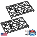 Sumnacon 2PCS Rectangle Cast Iron Trivets Heat Resistant For Hot Dishes. Fixed Price $40.73.