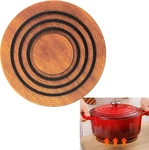 Magnetic Wooden Trivet, 8 Acacia Walnut Wood, Compatible With Creuset Ca.... Fixed Price $54.89.