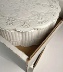 500 8" Vintage Round White French Lace Paper Doilies Smith-lee Cake. Fixed Price $28.99.