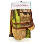 Home Collection 5 Piece Kitchen Set Fox And Owl Towels, Oven Mitt. Fixed Price $9.00.