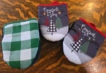 Set Of 2 Cuisinart Mini Christmas Oven Mitts 100% Cotton - Exc. Fixed Price $30.00.
