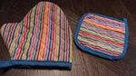 Fisher Price Fun With Food Oven Mitt And Pot Holder Set Vintage Of 2. Fixed Price $16.00.