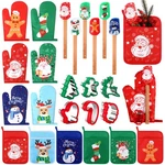 24 Pcs Christmas Baking Gift Set Pot Holders Oven Mitts Silicone Sp.... Fixed Price $29.92.