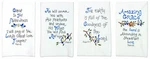Manual Woodworker Decorative Guest Towels, Psalms, Set Of 4. Fixed Price $35.29.