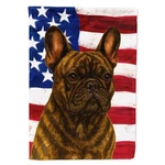 Carolines Treasures WDK6081GF 15.5 X 11.25 In. Brindle French Bulldog America.... Fixed Price $25.12.