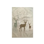 3DROSE Deer Silhouettes Faded Forest Earth Tone 15X22 Towel. Fixed Price $11.49.