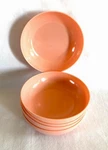 Harmony House Melmac 5 Dessert Bowls Set Of Pink Peach Coral Mcm Melamine Usa. Fixed Price $15.00.