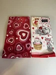 Hearts & Cats Valentine's Day Cotton Kitchen Towels Set Of 2 Ritz. Fixed Price $11.00.
