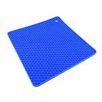 The Essentials- Harold Import Co-silicone Honeycomb TRIVET-7" Square-blue. Fixed Price $11.99.