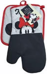 Minnie Mouse Oven Mitt And Pot Holder Over Sized Gray Red Black Disney. Fixed Price $13.67.