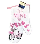 Valentine Oven Bicycle Heart Kitchen Mitten Hot Pad Pot Holder Home Decor. Fixed Price $9.00.