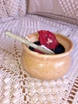 American Indian Native Spirits Pot Pow Wow Sage Raku Signed By Kay Teasley 2.5X3. Fixed Price $50.00.