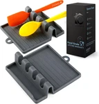 Silicone Spoon Rest For Kitchen Stove Top Heat Resistant Spatula Ladle Holder. Fixed Price $12.99.