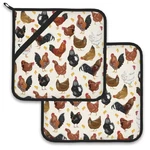 Rooster Chicken Farm Pot Holder Set Of 2,HEAT Resistant. Fixed Price $18.07.