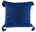 Hallmart Collection Blue Embroidered Cushion Pillow 20" X Tasseled Corners. Fixed Price $14.99.