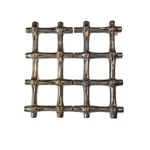 Vintage Hot Pot Rest Trivet Bamboo Design Expands Silver Plated. Fixed Price $8.73.