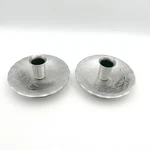 Wendell August Forge Candle Holders Set Of 2 Hammered Aluminum Pine Cone Motif. Fixed Price $39.59.