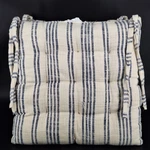 4 Grain Sack Pattern Chair Pads Home Decor Kitchen Tie On. Fixed Price $56.91.