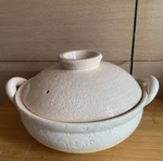Nagatanien Iga Ware Donabe Healthy Steam Pot Large 31CM 3-5PPL Direct Heat White. Fixed Price $232.80.