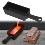 Nelyrho 100OZ Cast Iron Ingot Mold Crucible W Handle For Gold Silver Metal. Fixed Price $30.37.