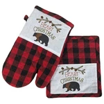 Beary Christmas Red Plaid Set, Kitchen Cooking Oven Mitt &. Fixed Price $10.88.